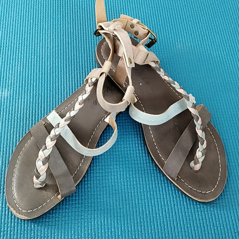 Braided Pastel Sandals